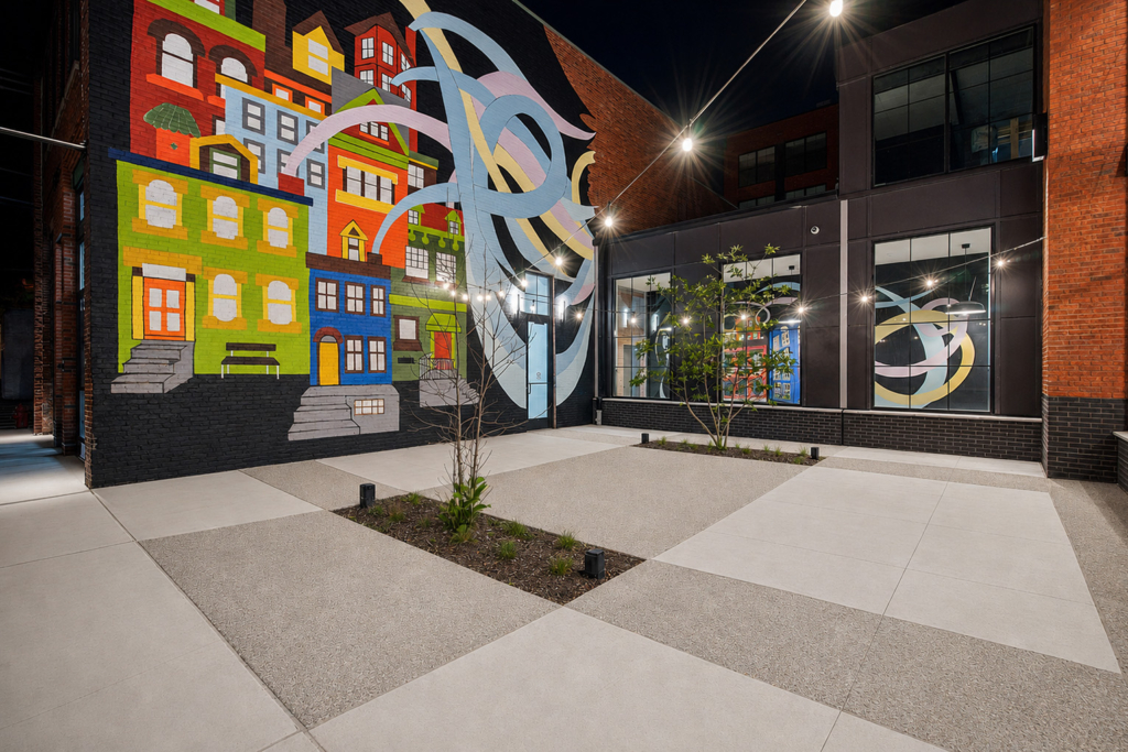 wall art with patio