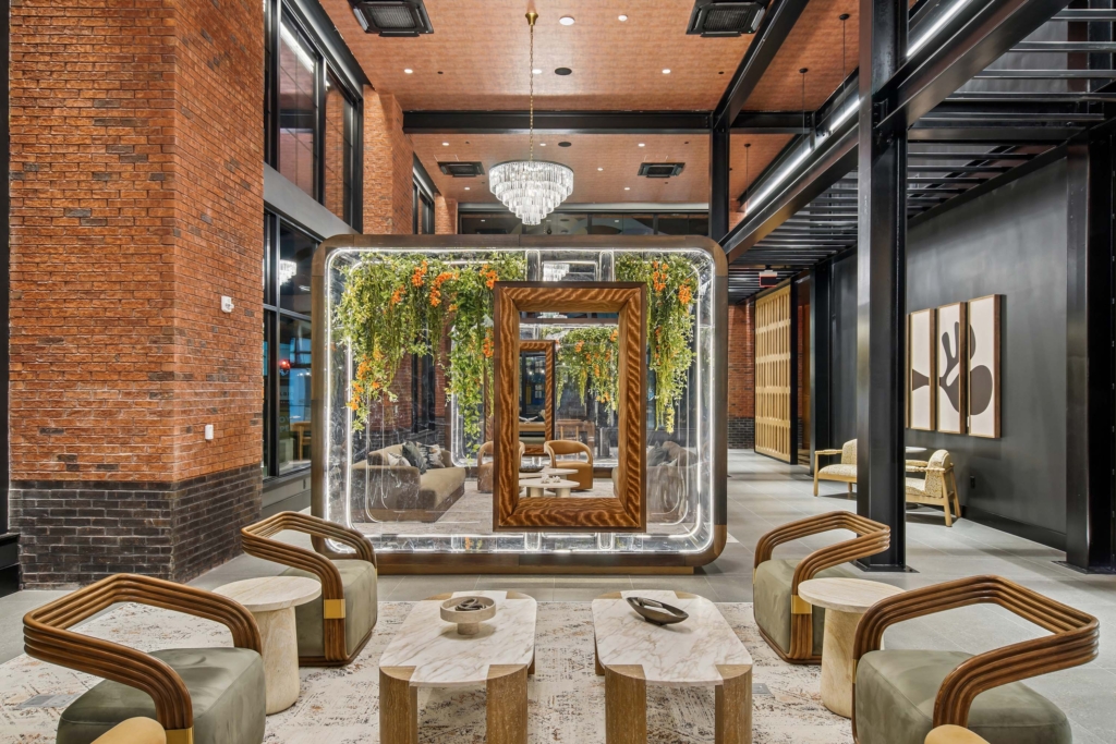 lobby with 4 chairs